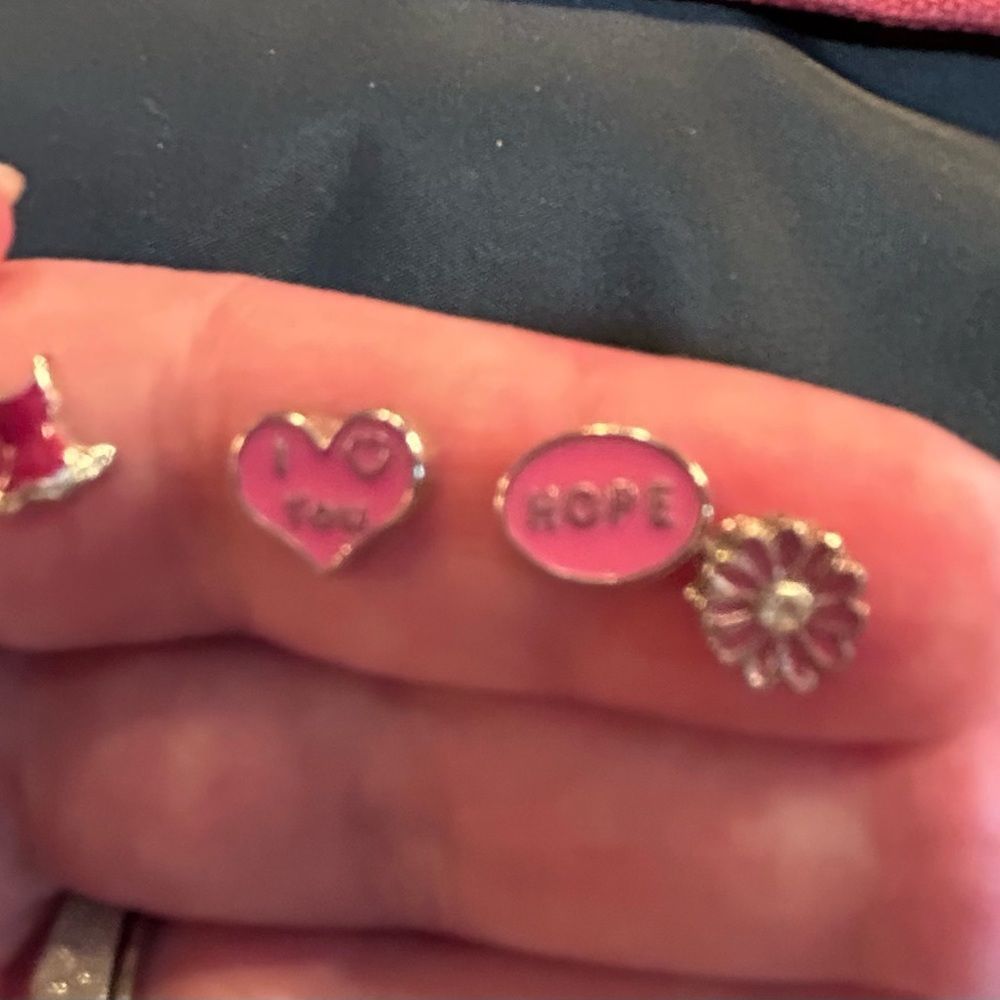 5/$20 Little Charms:Living Locket-all pink charms